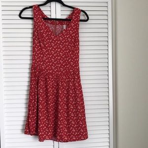 Red Patterned Dress